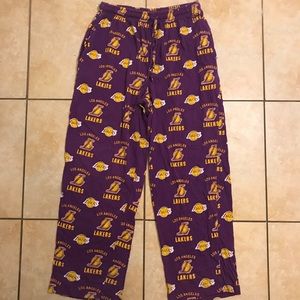 NBA LA Lakers Purple/Gold Pajama Sweatpants M